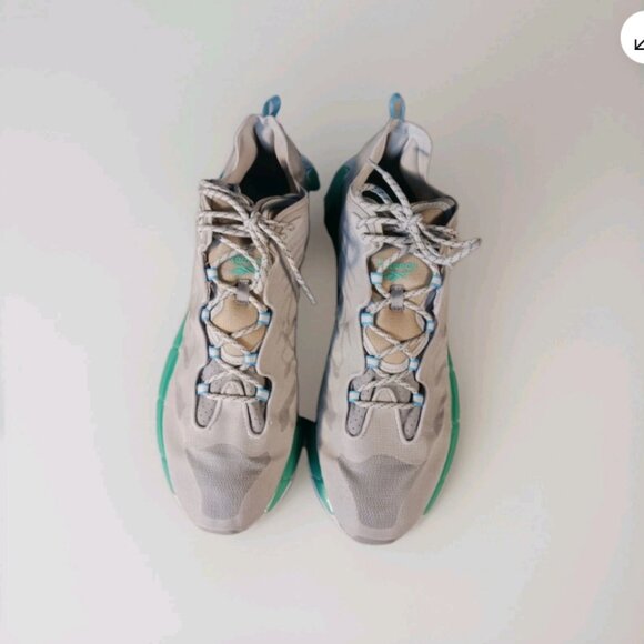 Reebok Zig Kinetica 2 mens sneakers shoes Pure Grey Future Teal Lace Up size 13 - Picture 6 of 10